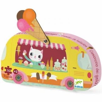 Djeco Puzzle silhouette- Le glacier 16mcx