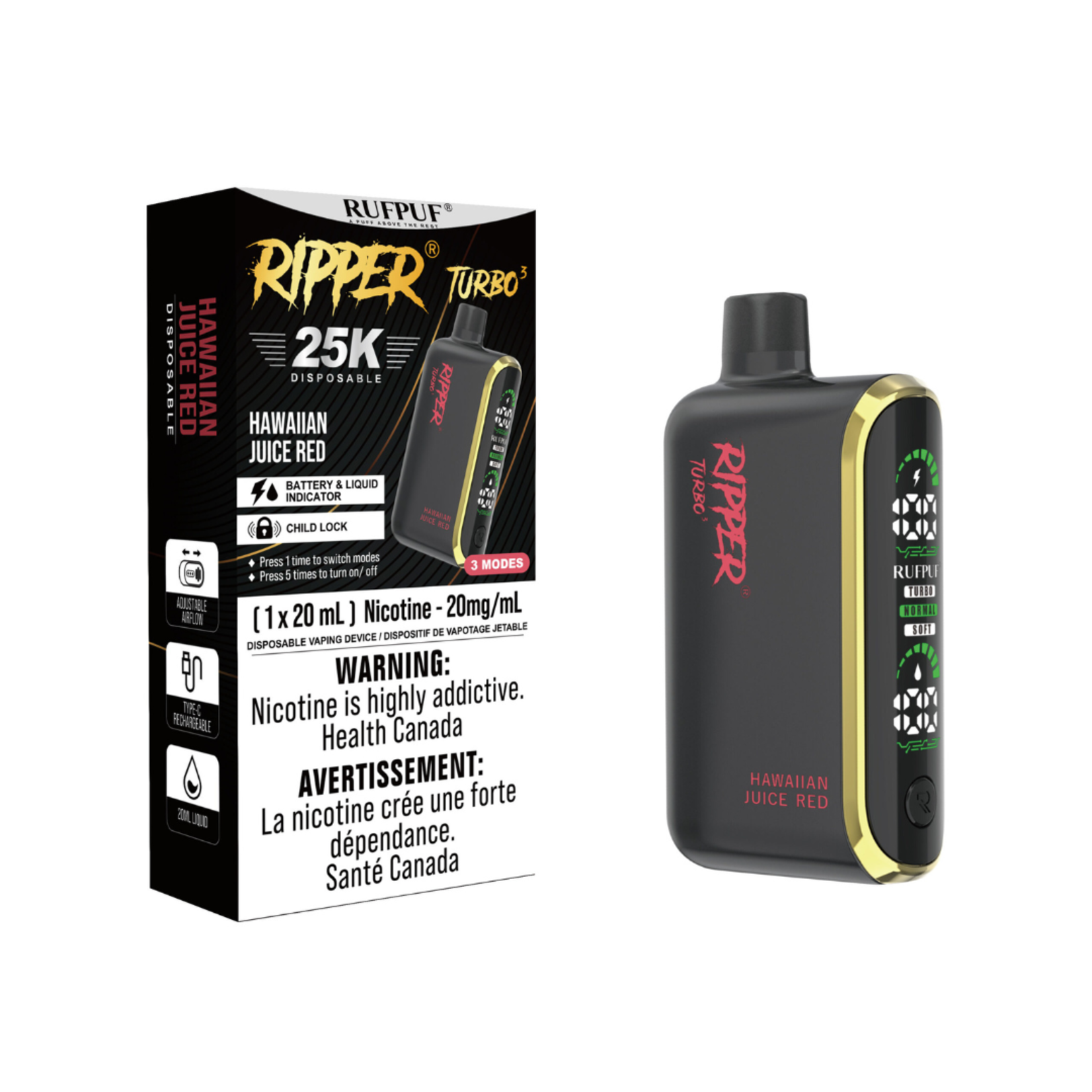 Ripper Turbo 3 25k Disposable