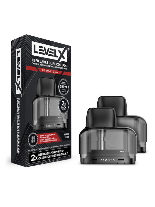 Level X Refillable Dual Coil Pod (5.5mL 2 PCS)