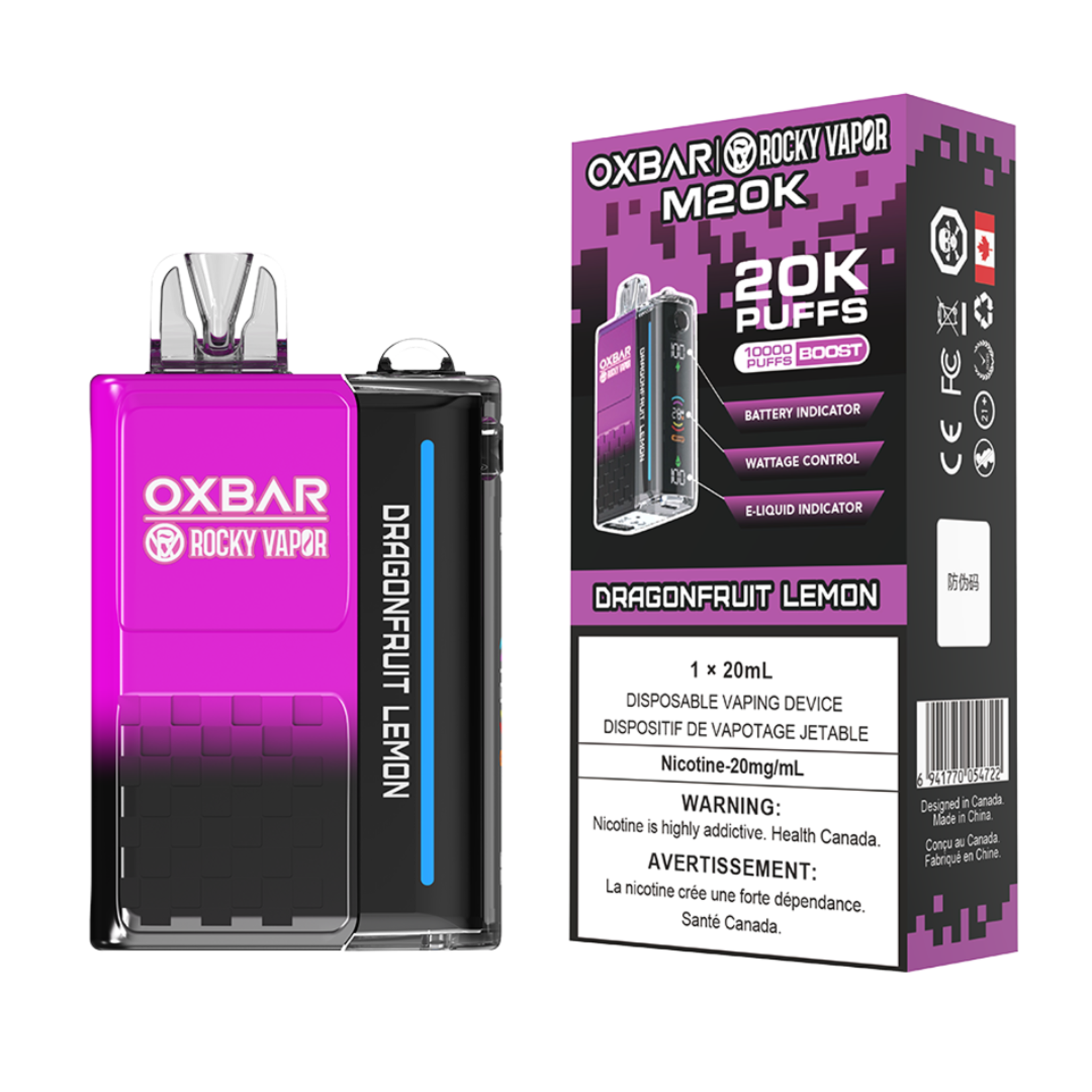 Rocky Vapor Oxbar M20k Disposable Vape