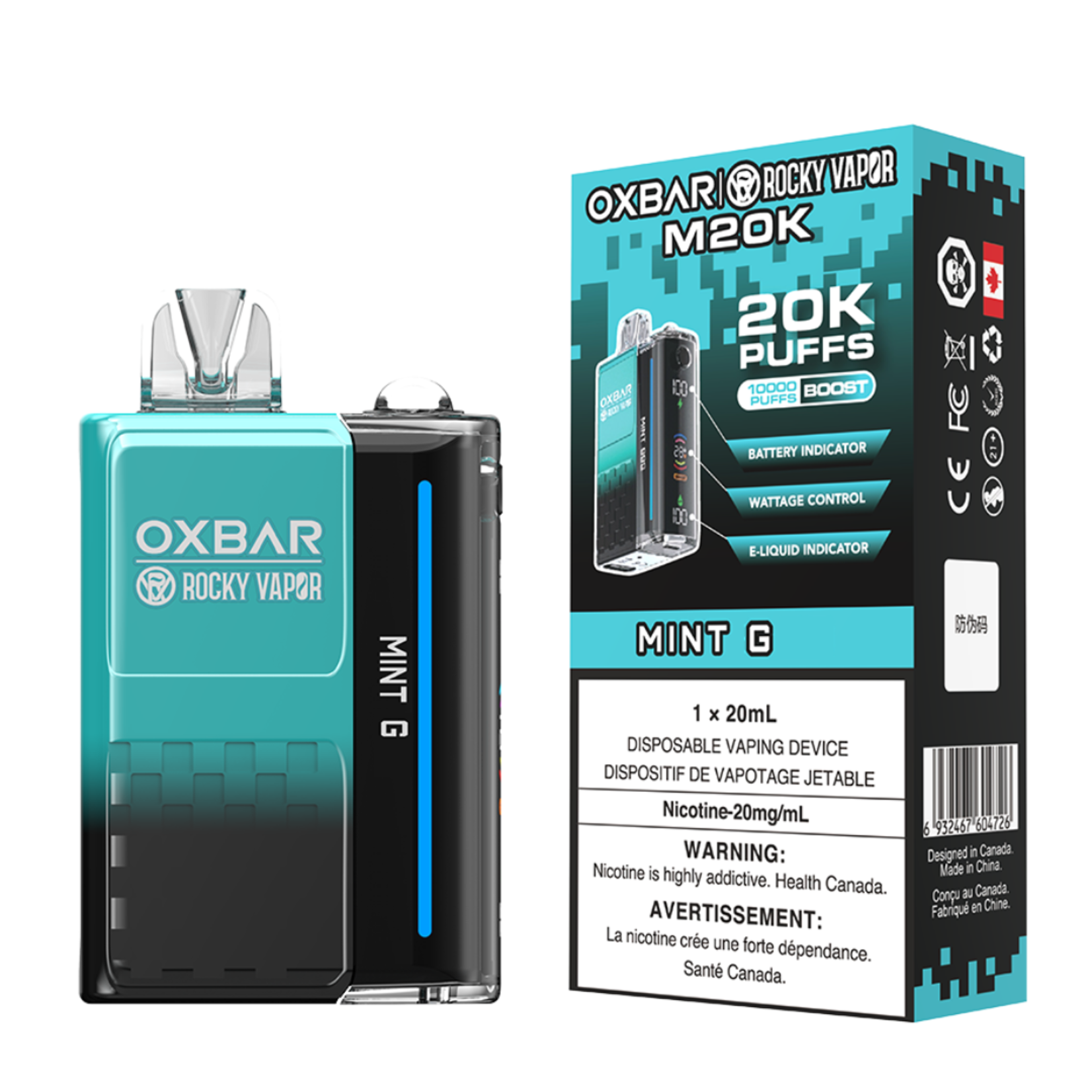 Rocky Vapor Oxbar M20k Disposable Vape