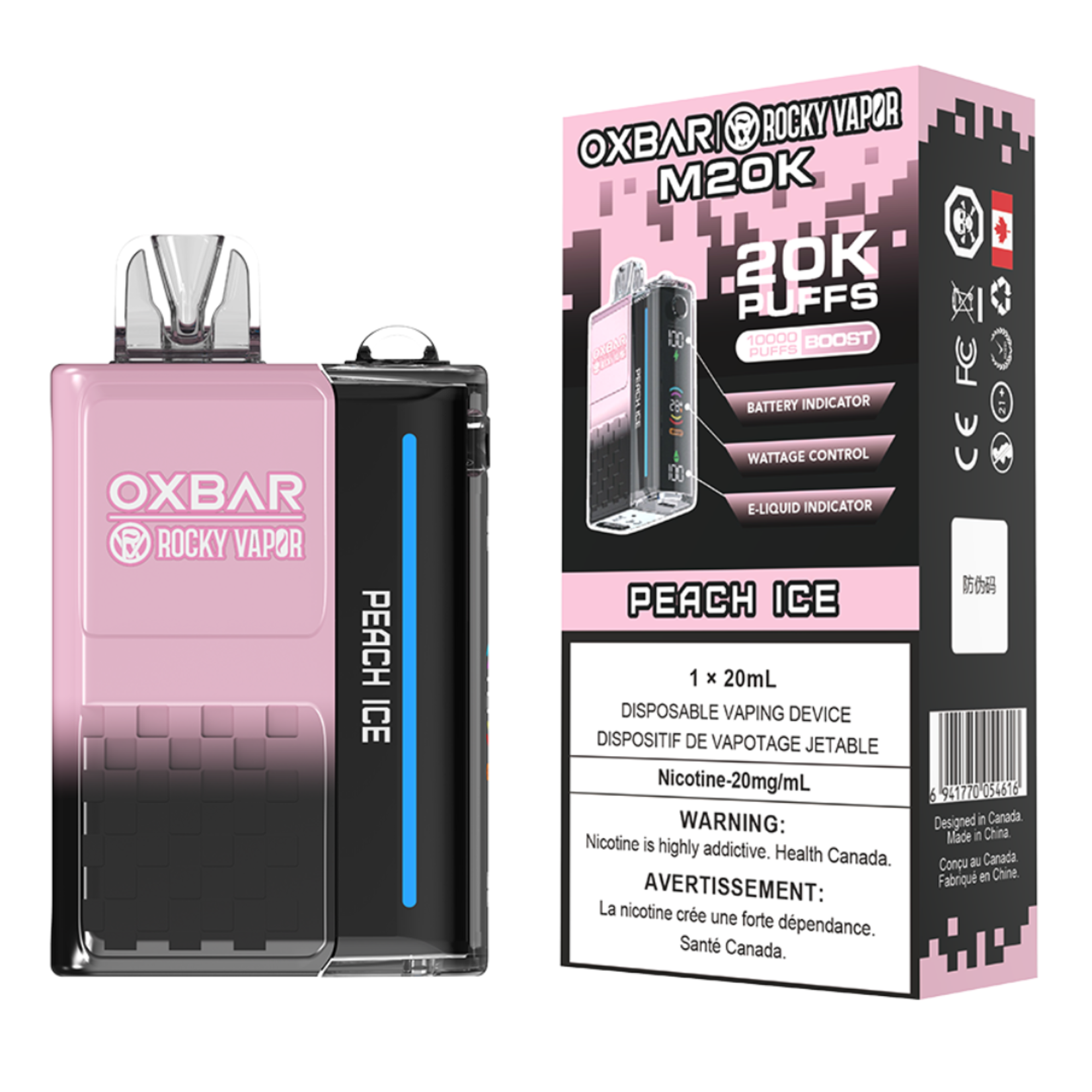 Rocky Vapor Oxbar M20k Disposable Vape