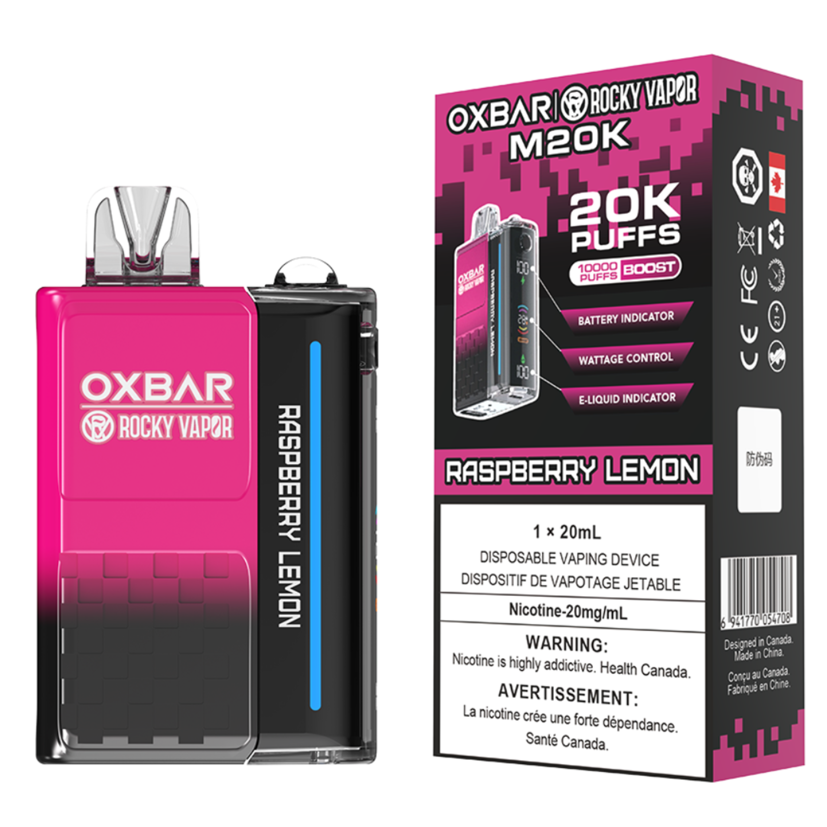 Rocky Vapor Oxbar M20k Disposable Vape
