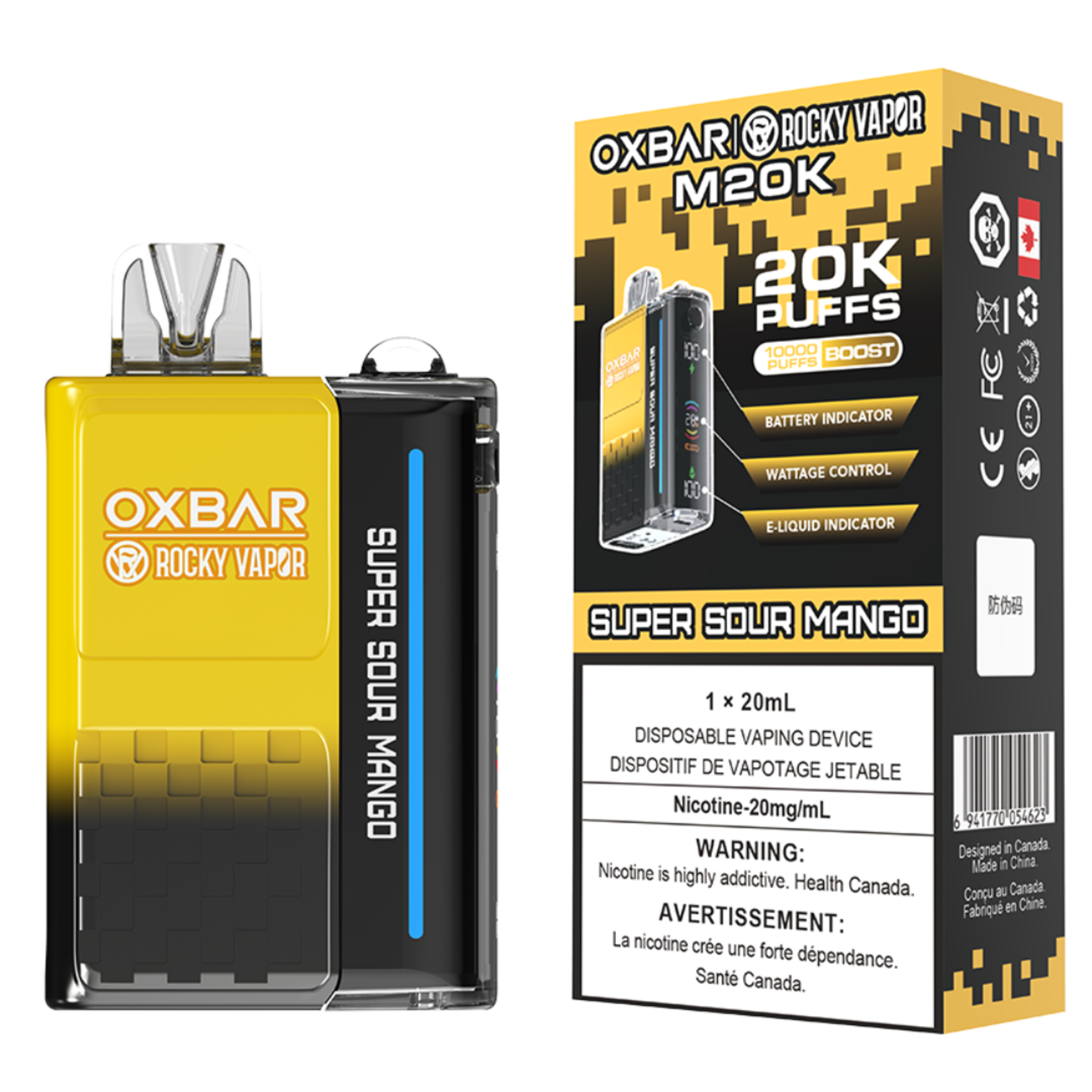 Rocky Vapor Oxbar M20k Disposable Vape