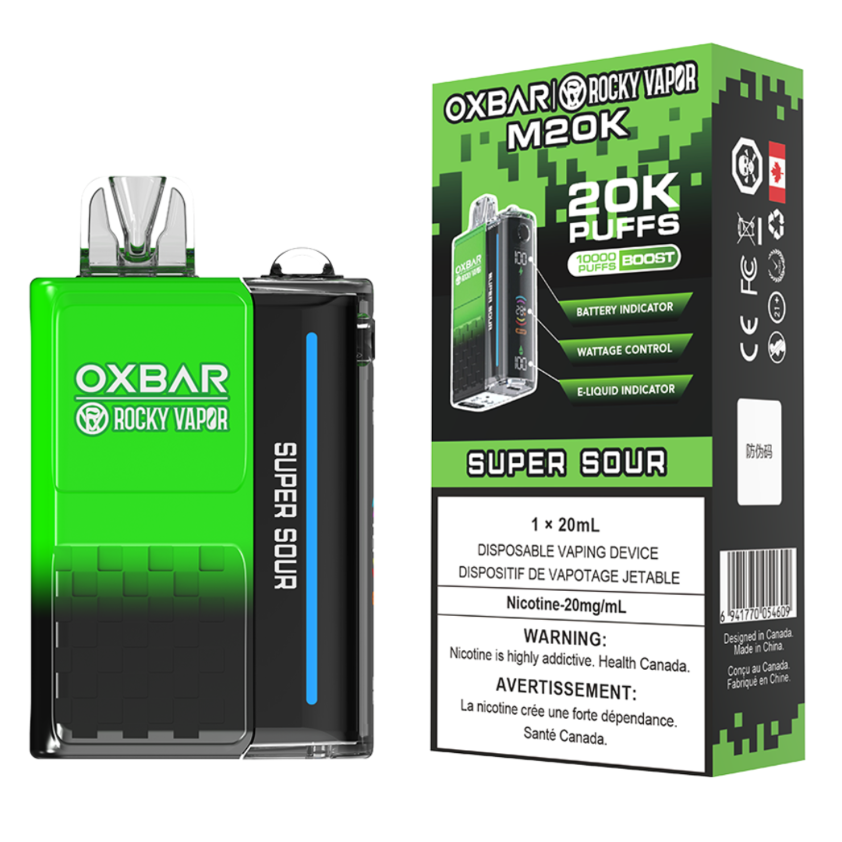 Rocky Vapor Oxbar M20k Disposable Vape