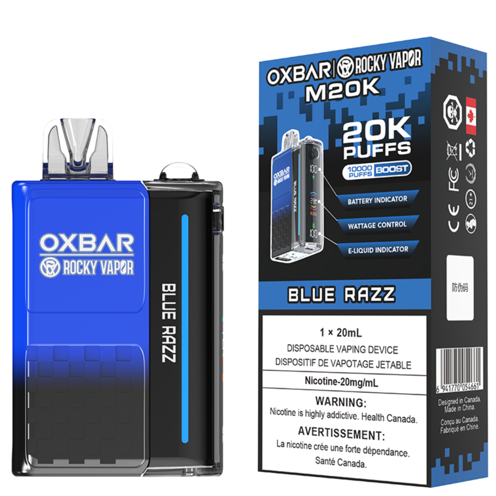 Rocky Vapor Oxbar M20k Disposable Vape