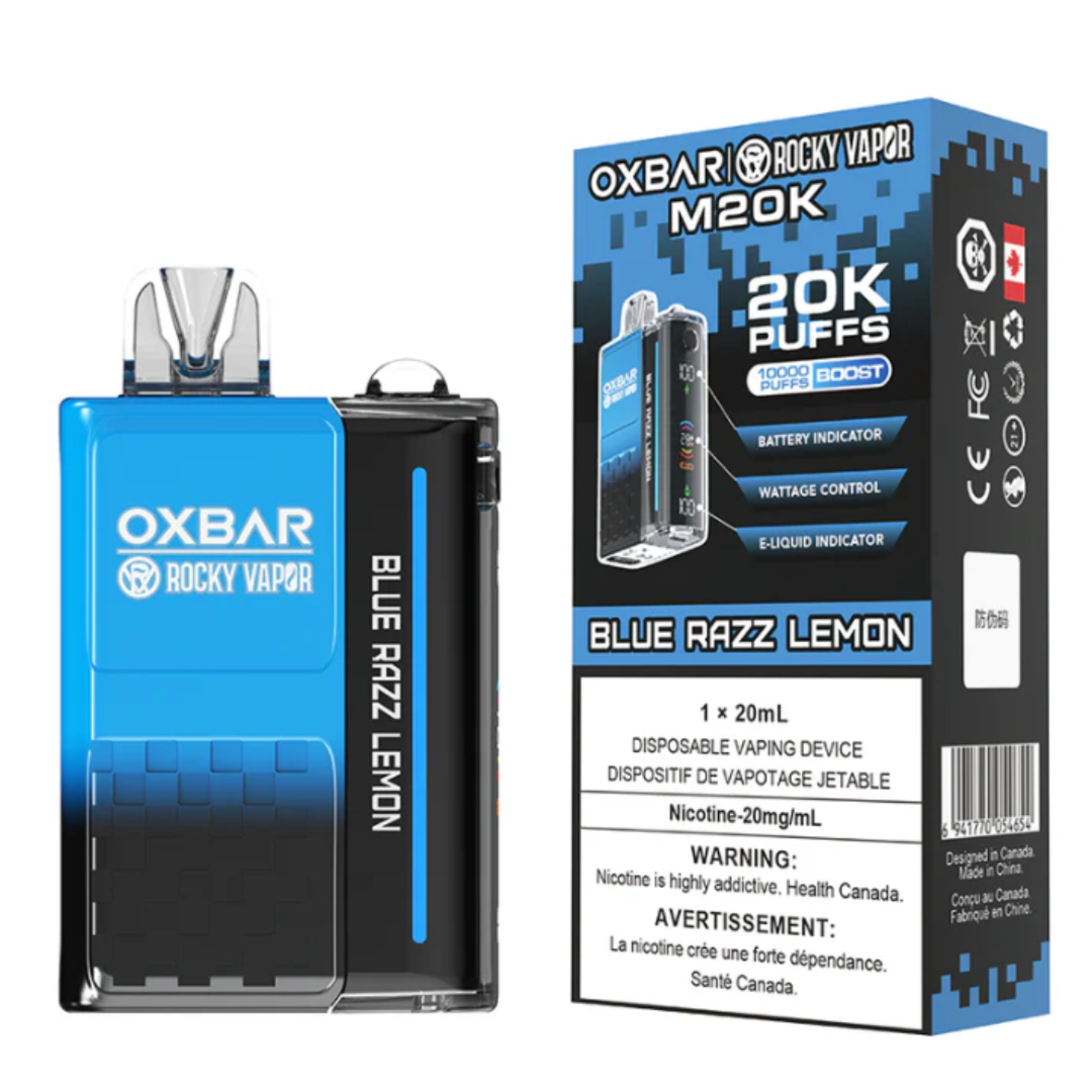 Rocky Vapor Oxbar M20k Disposable Vape