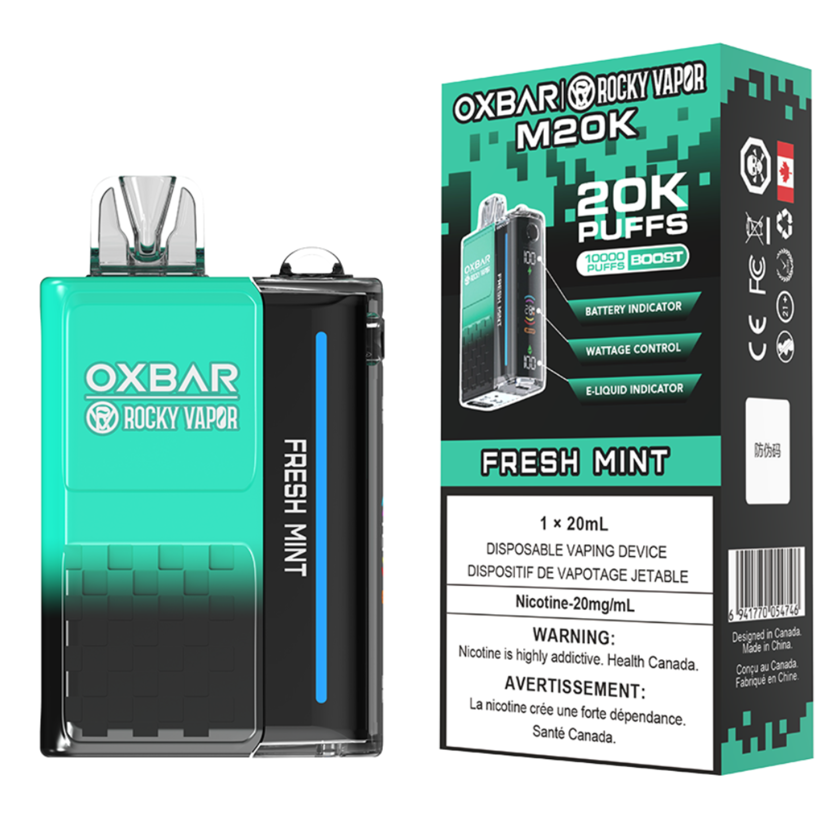 Rocky Vapor Oxbar M20k Disposable Vape
