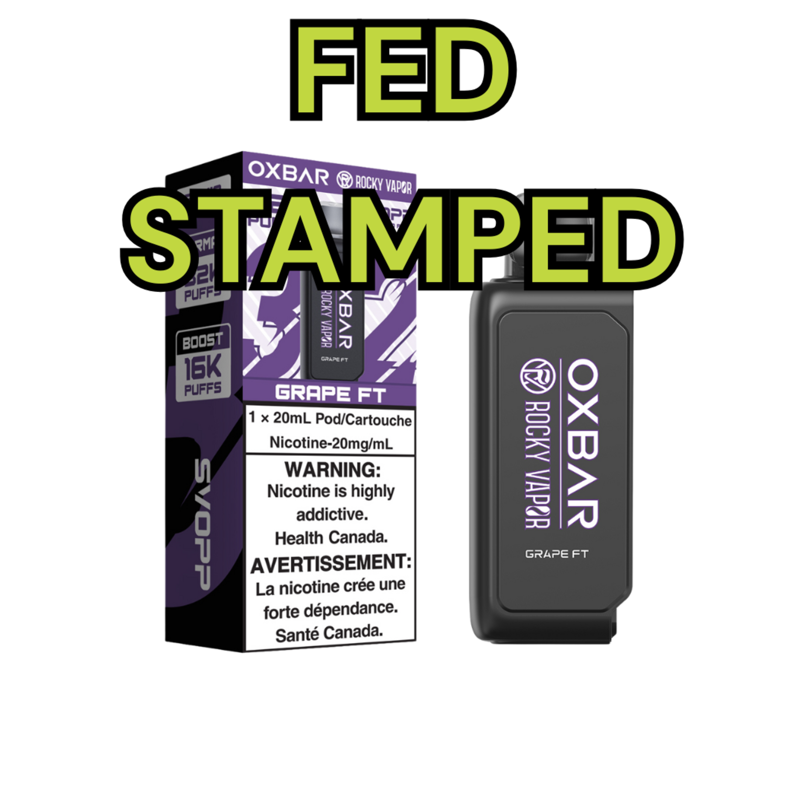 Rocky Vapor Oxbar Svopp 32k Disposable Pod