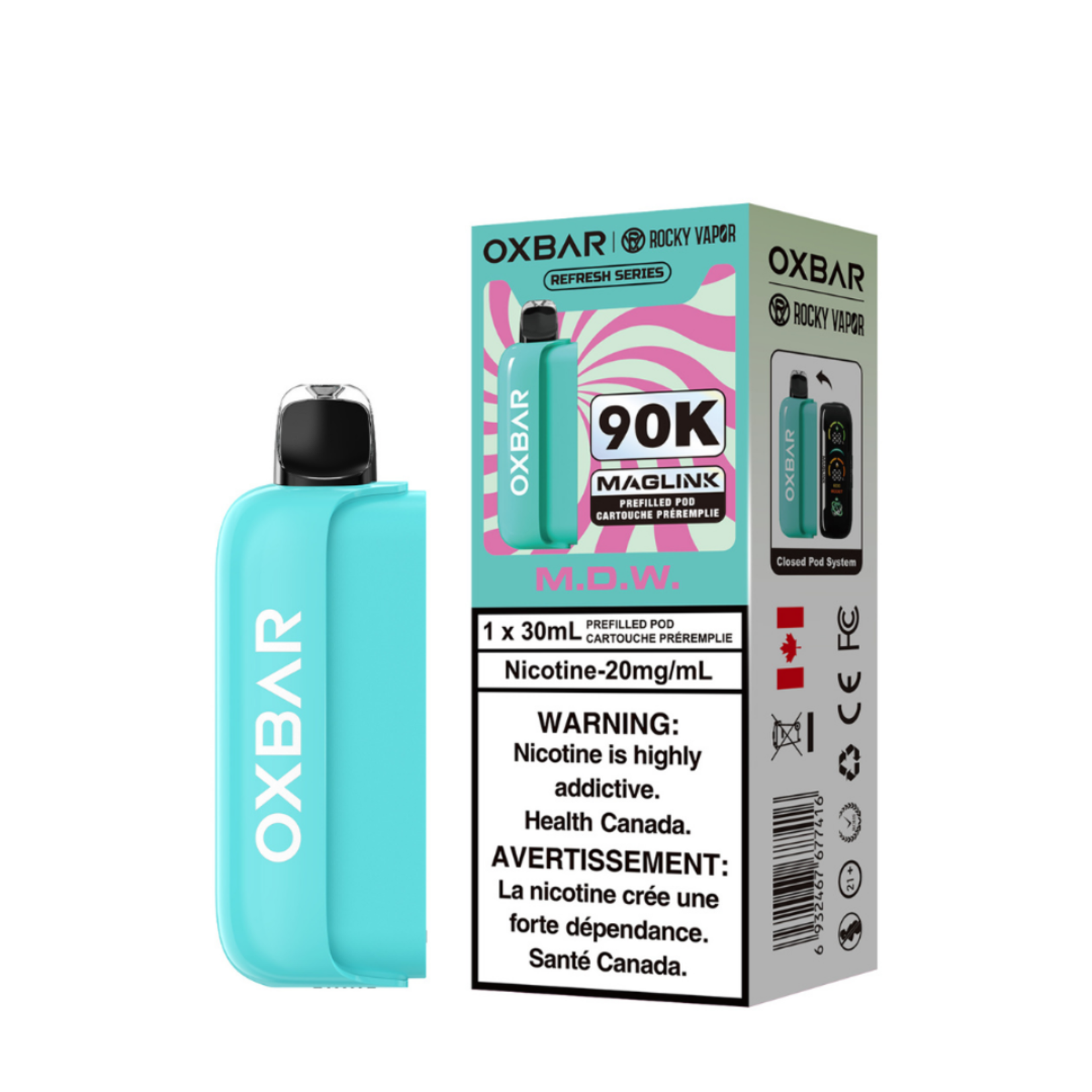 Rocky Vapor Oxbar Maglink Replacement Pod