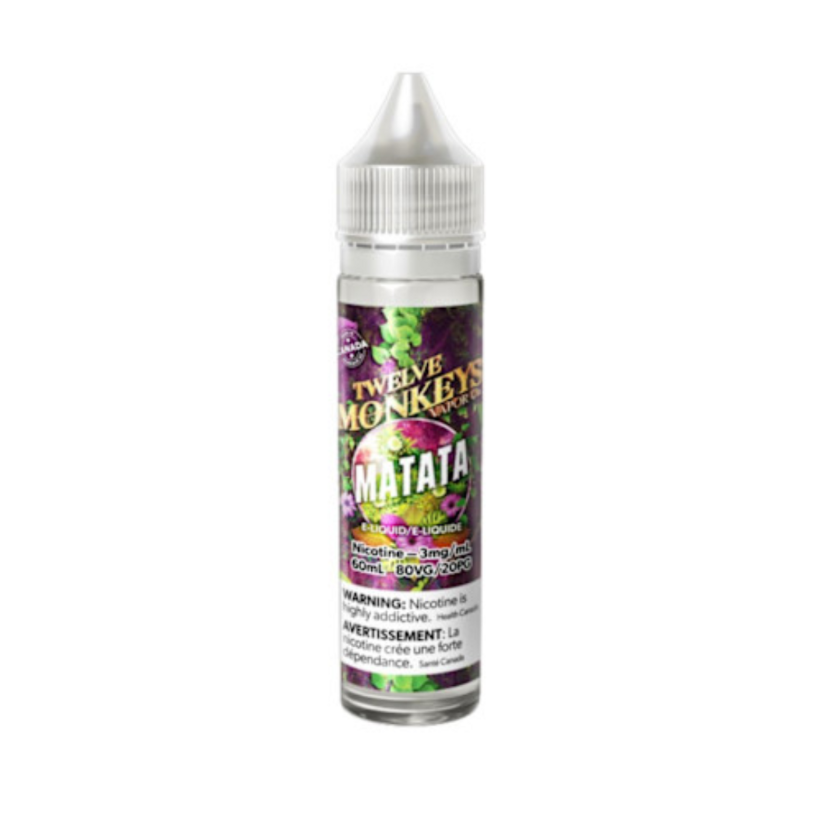 12 Monkeys Freebase Nicotine Vape Juice