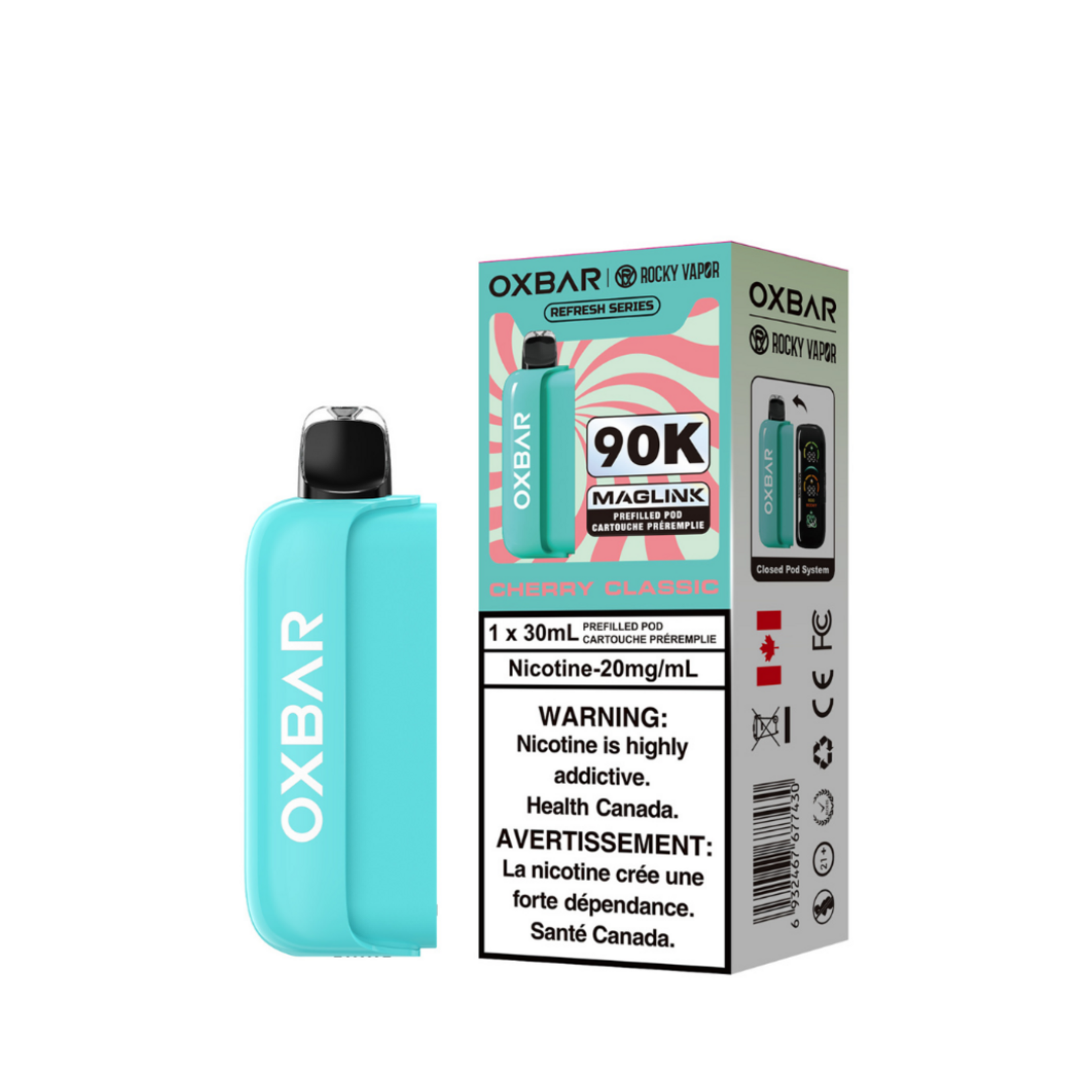 Rocky Vapor Oxbar Maglink Replacement Pods