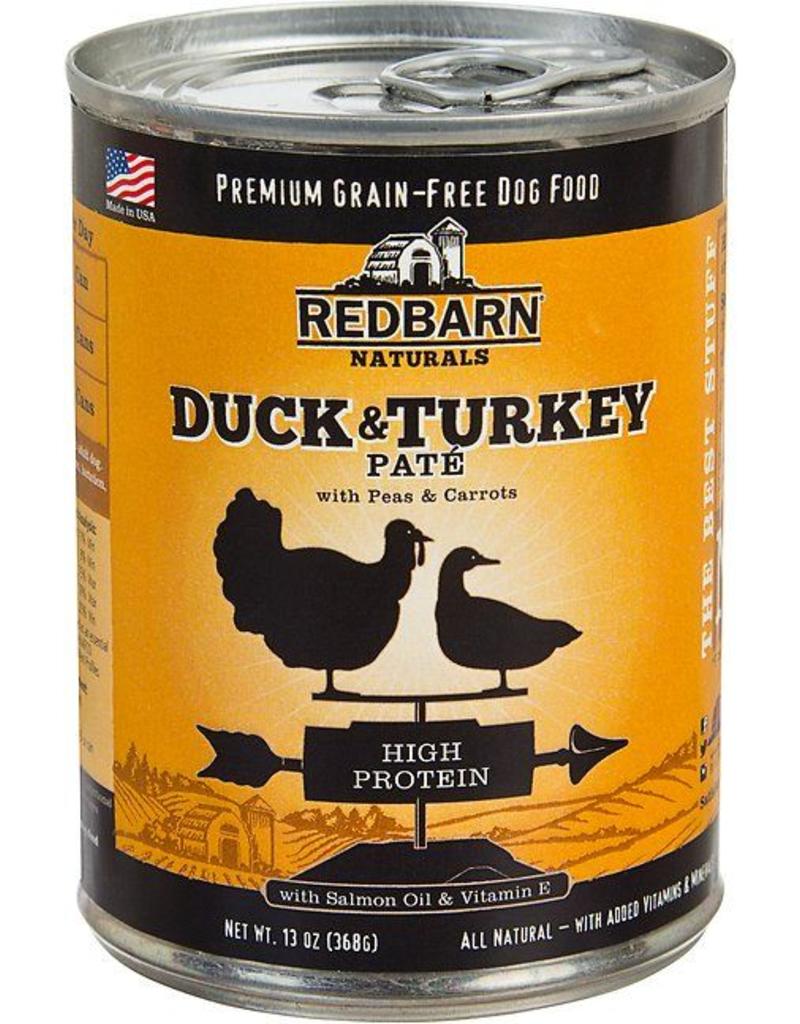 Red Barn Canned Dog Food Duck Turkey Pate High Protein 13 Oz