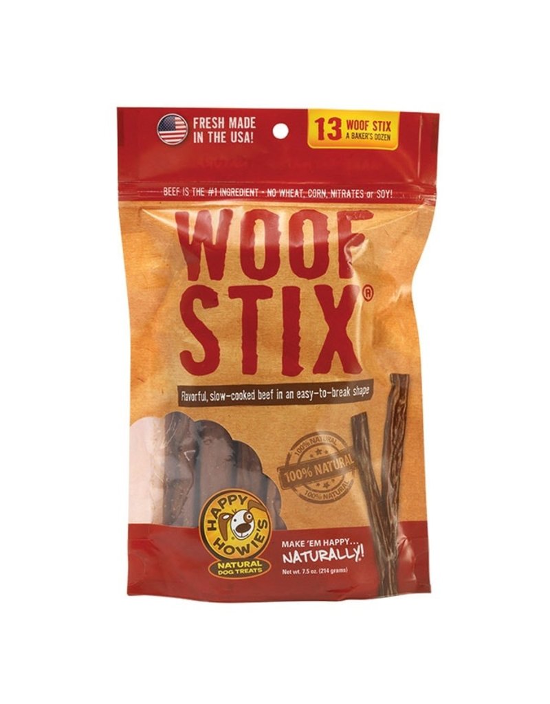 Happy Howie's Happy Howie's Baker's Dozen Dog Treats | Beef Woof Stix 6" 7.5 oz