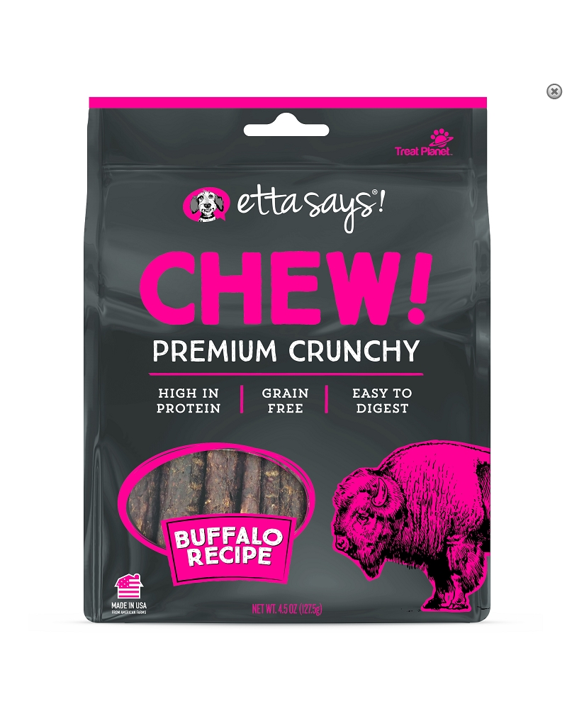 Etta Says Etta Says Chew! Dog Crunchy Treats | Buffalo 4.5 oz
