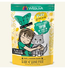 Weruva DISC/M Weruva BFF PLAY Chicken Based Pate Pouch | TipToe Chicken & Turkey 3 oz