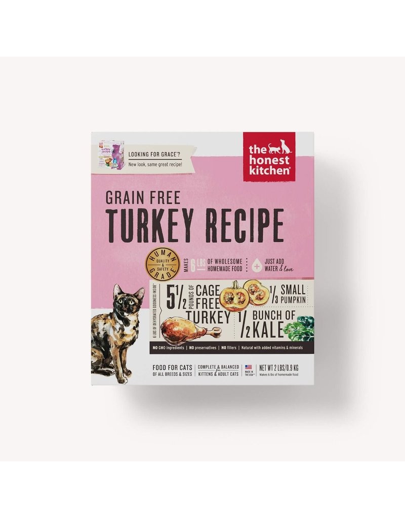 The Honest Kitchen Dehydrated Grain Free Cat Food Grace Turkey