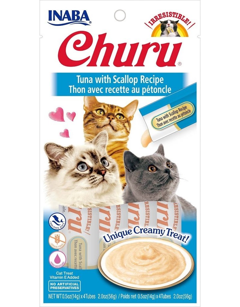 Inaba Inaba Churu Puree Cat Treats Tuna w/ Scallop 4 pk