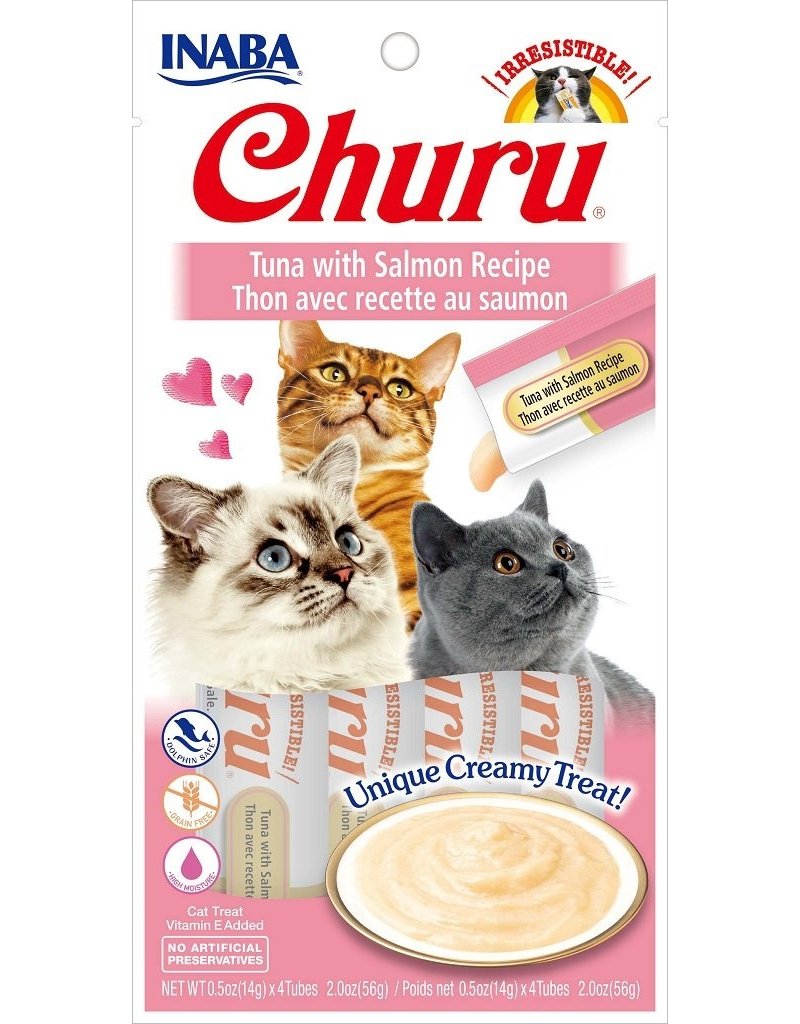 Inaba Inaba Churu Puree Cat Treats Tuna w/ Salmon 4 pk