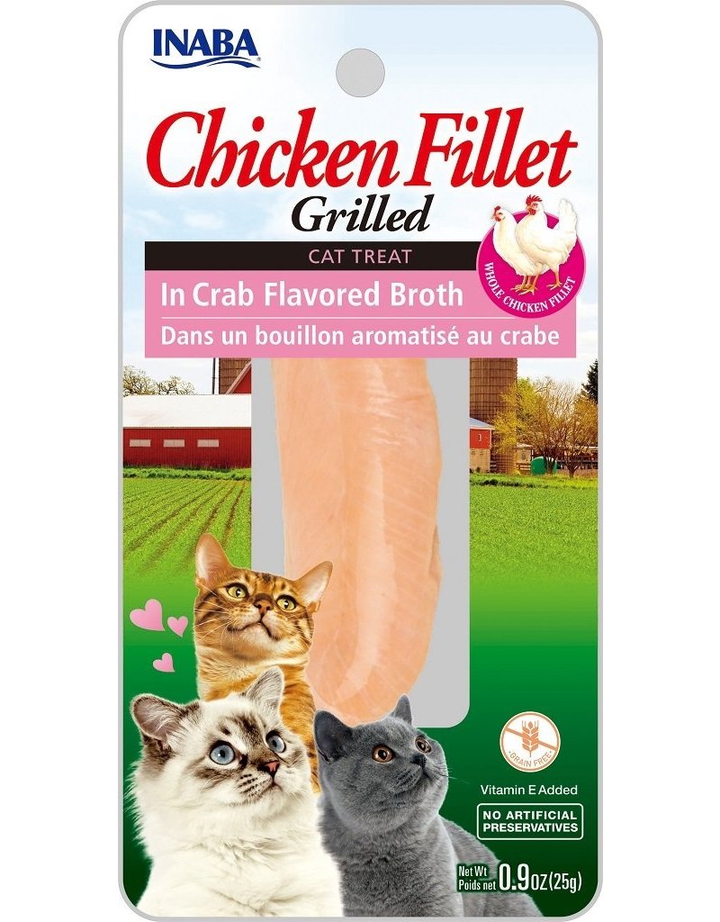 Inaba Inaba Fillets Cat Treats Chicken in Crab Broth 0.9 oz single
