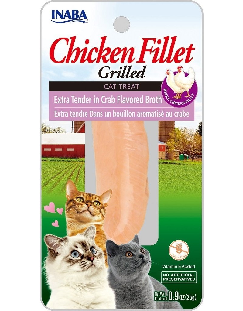 Inaba Inaba Fillets Cat Treats Extra Tender Chicken in Crab Broth 0.9 oz single