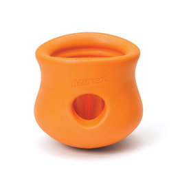 West Paw West Paw Zogoflex Toppl Tangerine Small 3"