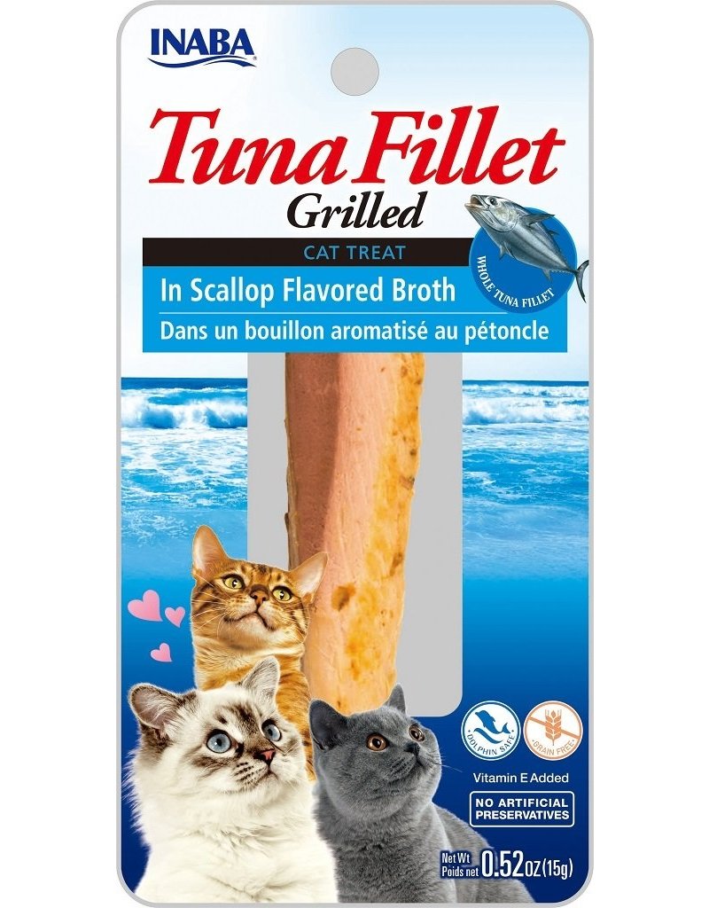 Inaba Inaba Fillets Cat Treats Tuna in Scallop Broth 0.52 oz single