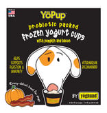 Yoghund Yoghund Frozen Yogurt for Dogs Pumpkin & Bacon 4 pack / 3.5 oz cups (*Frozen Products for Local Delivery or In-Store Pickup Only. *)