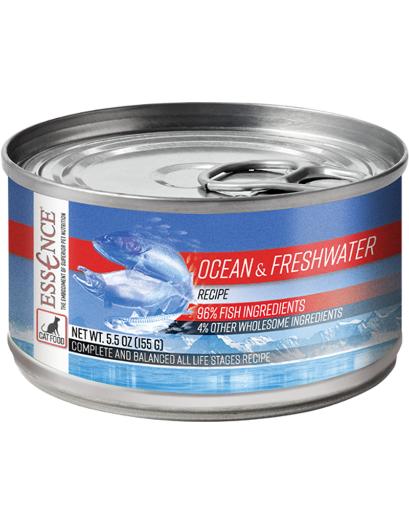 Essence Essence Ocean & Freshwater Canned Cat Food 5.5  oz CASE