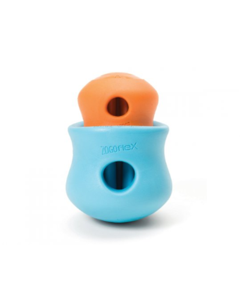 West Paw West Paw Zogoflex Toppl Tangerine Large 4"