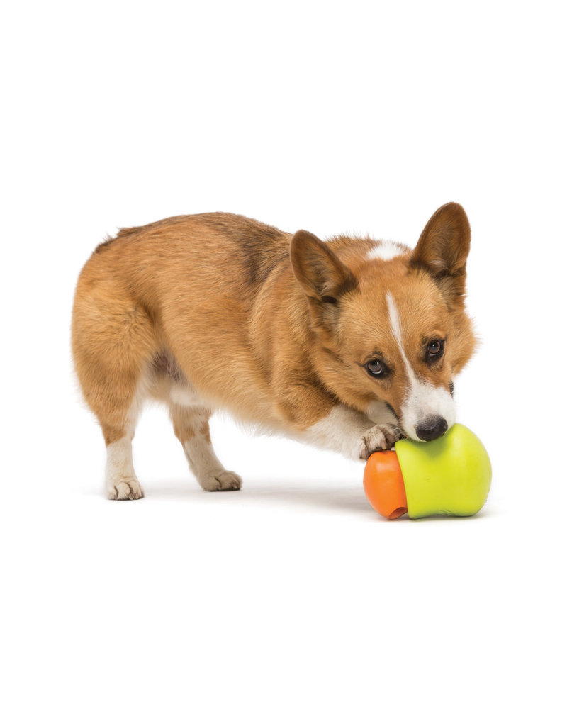 West Paw West Paw Zogoflex Toppl Tangerine Large 4"