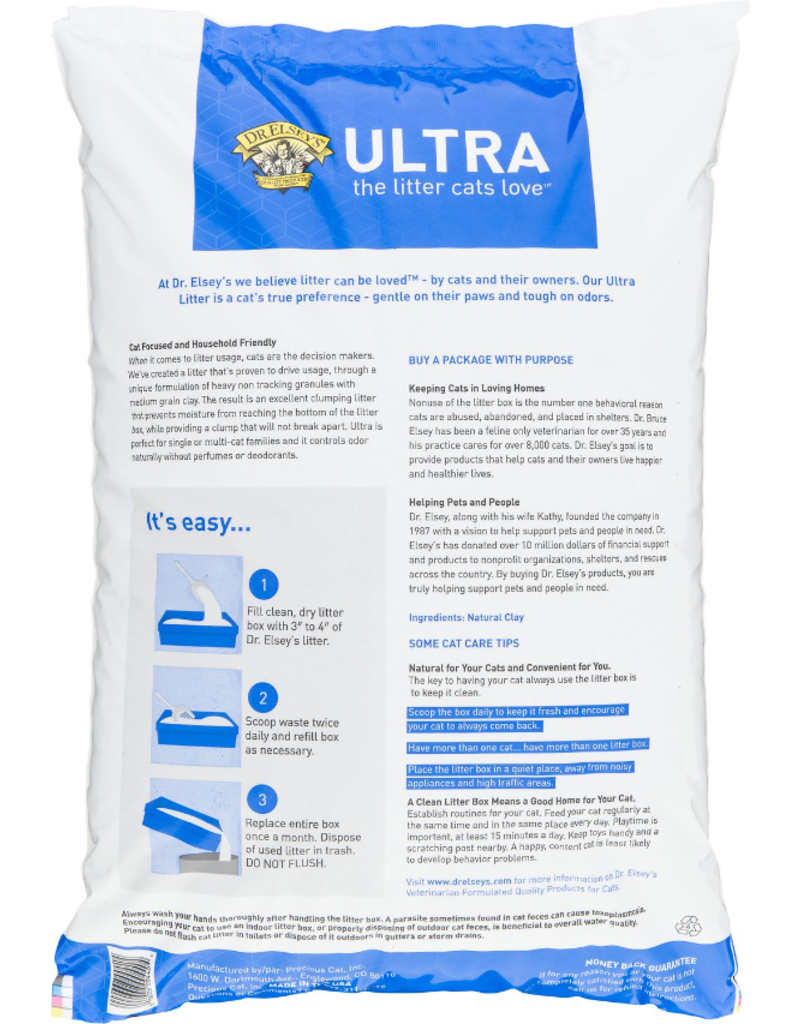 Dr. Elsey's Dr. Elsey's Precious Cat Litter w/ Cat Attract Multi-Cat Ultra Clumping 40 lb (* Litter 12 lbs or More for Local Delivery or In-Store Pickup Only. *)