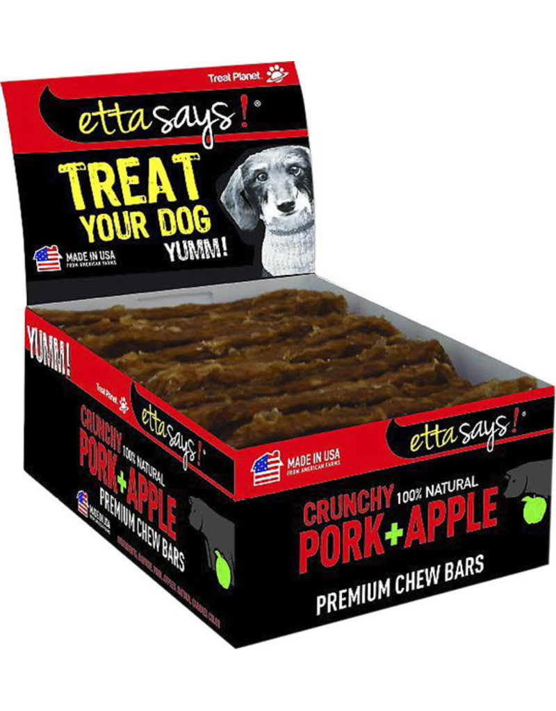 Etta Says Etta Says Dog Crunchy Treats  Crunchy Chew Bar Pork & Apple single