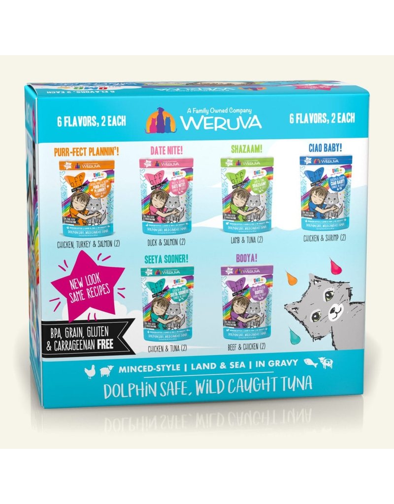 Weruva Weruva BFF OMG! Cat Food Pouch | Potluck Variety Pack 2.8 oz