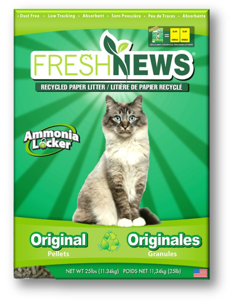 Fresh News Fresh News Recycled Paper Cat Litter 25 lb (* Litter 12 lbs or More for Local Delivery or In-Store Pickup Only. *)