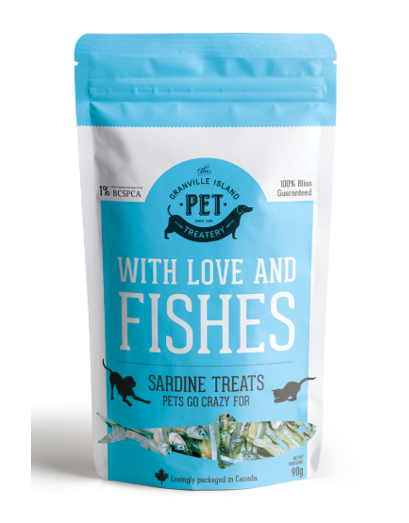 Granville Island Pet Granville Pure Protein Treats Dog & Cat Dried Sardine 7.41 oz