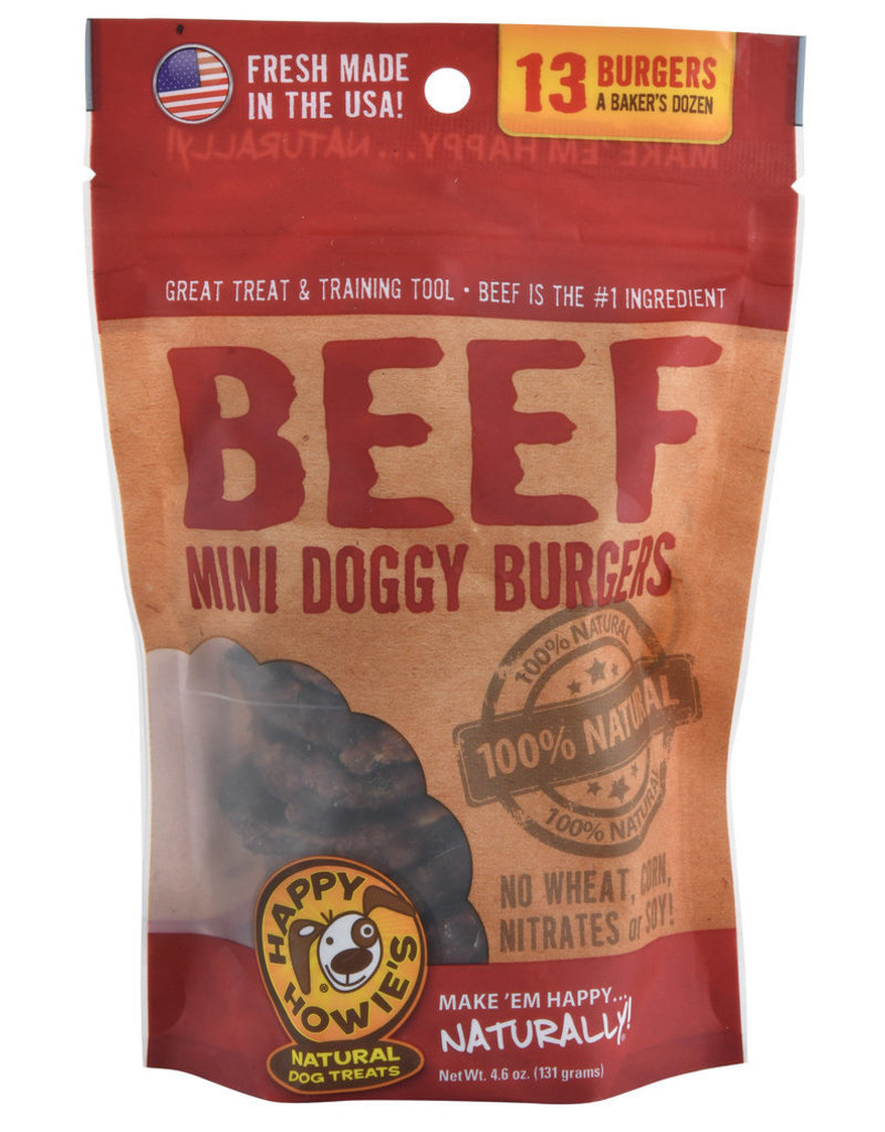 Happy Howie's Happy Howie's Dog Treats | Beef Burger 4"