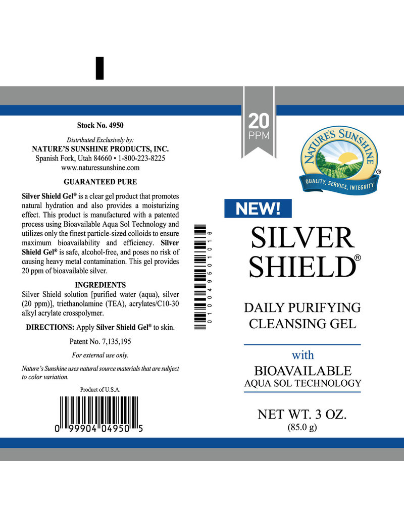 Nature's Sunshine Nature's Sunshine Silver Shield  SIlver Shield Gel (20 ppm) 3 oz