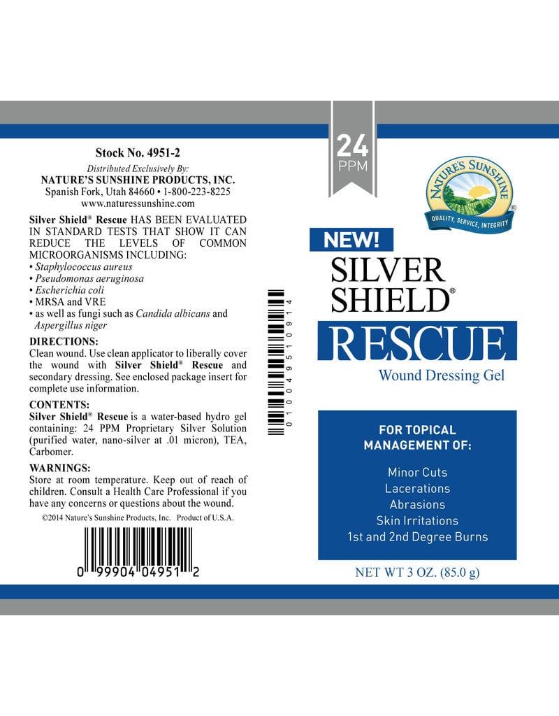 Nature's Sunshine Nature's Sunshine Silver Shield  Silver Shield Rescue Gel (24 ppm) 3 oz