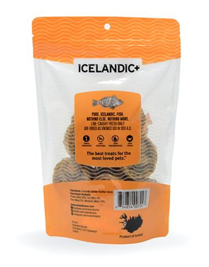 IcelandicPLUS DISC/M Icelandic+ Dog Treats Redfish Skin Rolls 3 oz
