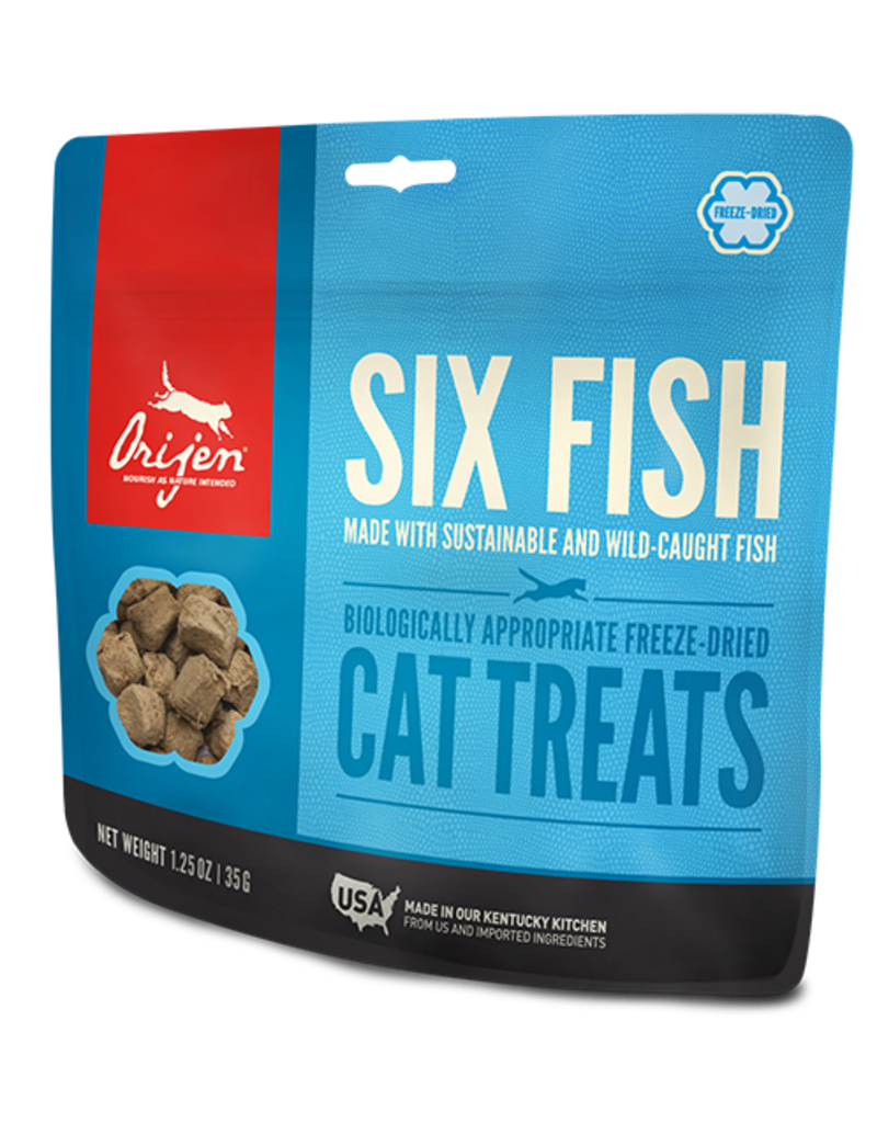 Orijen Cat Treats 1.25 oz Six Fish The Pet Beastro