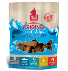 Plato Plato Dog Jerky Treats | Salmon Strips 6 oz