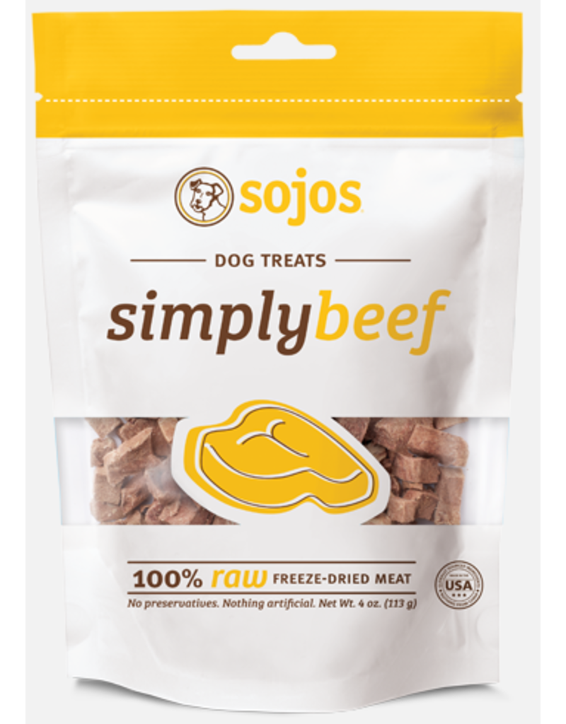 Sojo's Sojo's Freeze Dried Dog Treats Simply Beef 4 oz