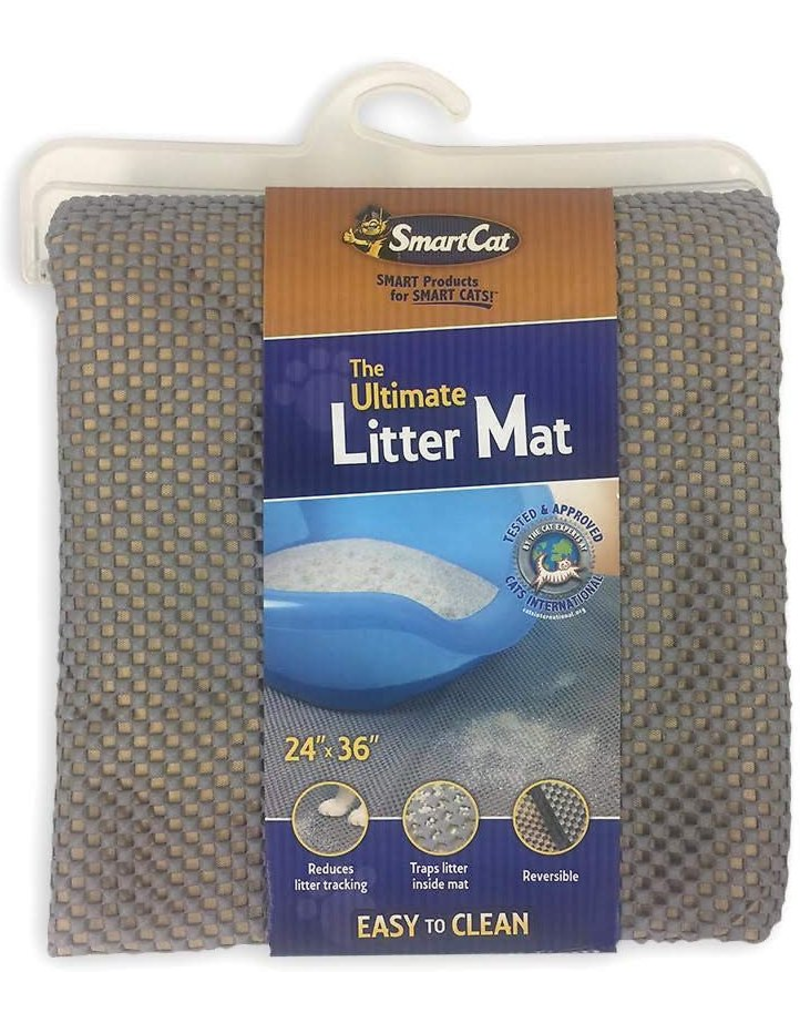 SmartCat SmartCat Ultimate Litter Mat Grey/Tan 24" x 36"