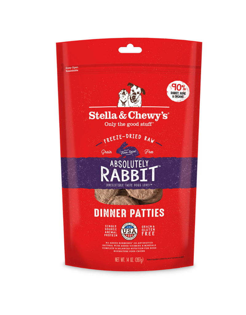 Stella & Chewy's Stella & Chewy's Freeze Dried Dog Food | Absolutely Rabbit Patties 14 oz