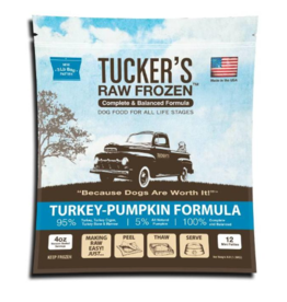 Tuckers Tucker's Raw Frozen Dog Food Turkey Pumpkin Patties 6 lb (*Frozen Products for Local Delivery or In-Store Pickup Only. *)