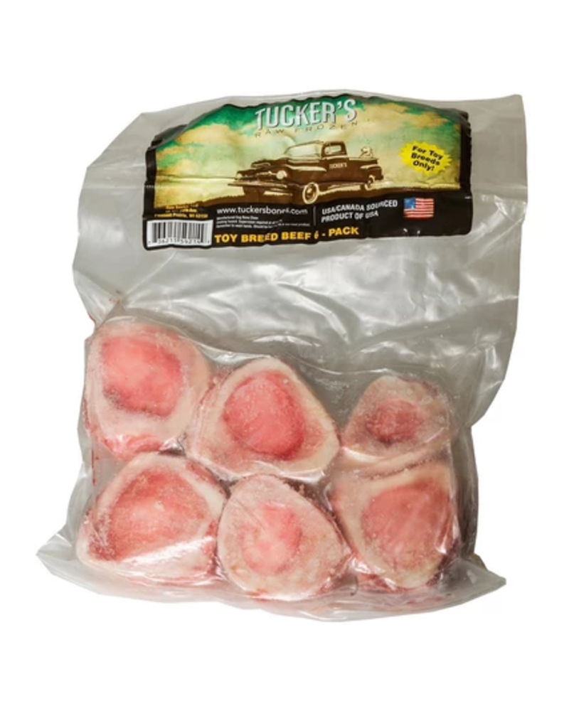 Tuckers Tucker's Dog Raw Frozen Bones Bison Marrow Bones 1 Inch 6 pk (*Frozen Products for Local Delivery or In-Store Pickup Only. *)