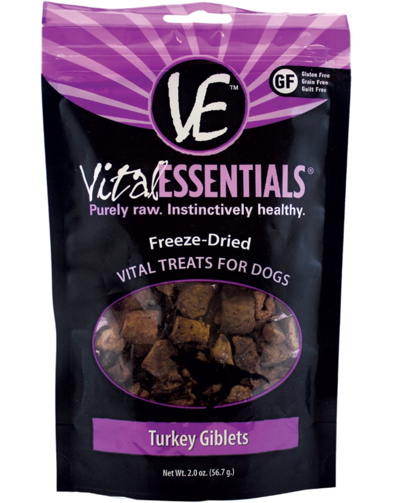 Vital Essentials Vital Essentials Freeze Dried Dog Treats Turkey Giblets 2 oz