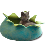 Distinctly Himalayan Distinctly Himalayan Felt Pet Basket Petals Aqua/Green Large 20 in