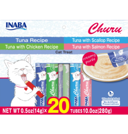 Inaba Inaba Variety Pack Tuna Churu 10 oz 20 pk